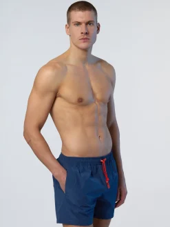 Beachwear^North Sails 'Swim Shorts With Logo Patch DARK DENIM