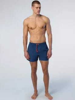 Beachwear^North Sails 'Swim Shorts With Logo Patch DARK DENIM