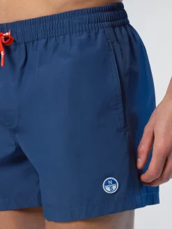 Beachwear^North Sails 'Swim Shorts With Logo Patch DARK DENIM