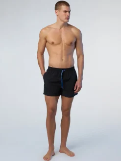 Beachwear^North Sails 'Swim Shorts With Logo Patch BLACK