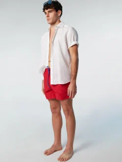Outlet^North Sails 'Swim Shorts With Logo Patch RED