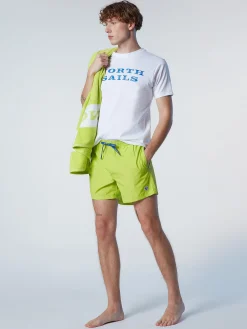Outlet^North Sails 'Swim Shorts With Logo Patch LIME