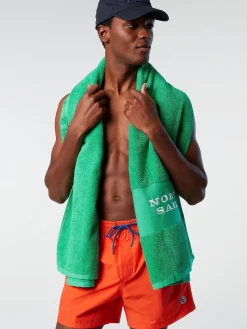 Outlet^North Sails 'Swim Shorts With Logo Patch BRIGHT ORANGE