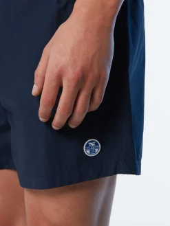 Outlet^North Sails 'Swim Shorts With Logo Patch NAVY BLUE