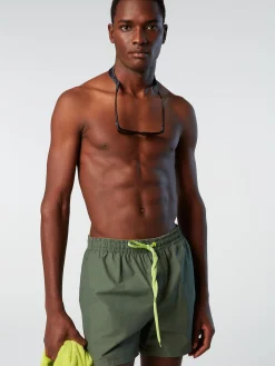 Outlet^North Sails 'Swim Shorts With Logo Patch MILITARY GREEN