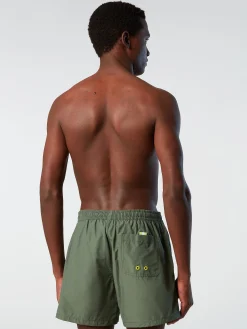 Outlet^North Sails 'Swim Shorts With Logo Patch MILITARY GREEN