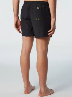 Outlet^North Sails 'Swim Shorts With Logo Patch BLACK