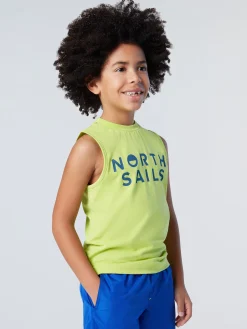T-shirts^North Sails 'Tank Top With Logo Print ACID LIME