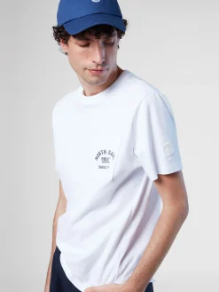 Outlet^North Sails 'T-shirt With Chest Pocket WHITE