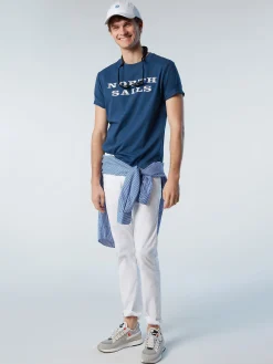 Outlet^North Sails 'T-shirt With Chest Print DARK DENIM