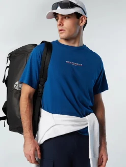 Outlet^North Sails 'T-shirt With Chest Print OCEAN BLUE