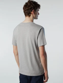 Outlet^North Sails 'T-shirt With Chest Print GREY MELANGE