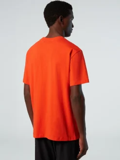 Outlet^North Sails 'T-shirt With Chest Print BRIGHT ORANGE