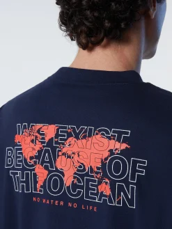 Outlet^North Sails 'T-shirt With Chest Print NAVY BLUE