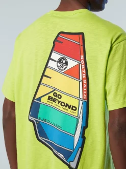 Outlet^North Sails 'T-shirt With Graphic Print LIME