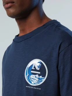 Outlet^North Sails 'T-shirt With Graphic Print NAVY BLUE