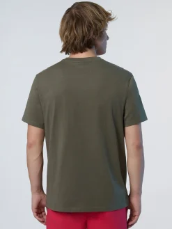 T-shirts^North Sails 'T-shirt With Heritage Print DUSTY OLIVE