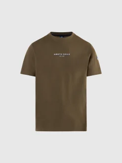 T-shirts^North Sails 'T-shirt With Heritage Print DUSTY OLIVE