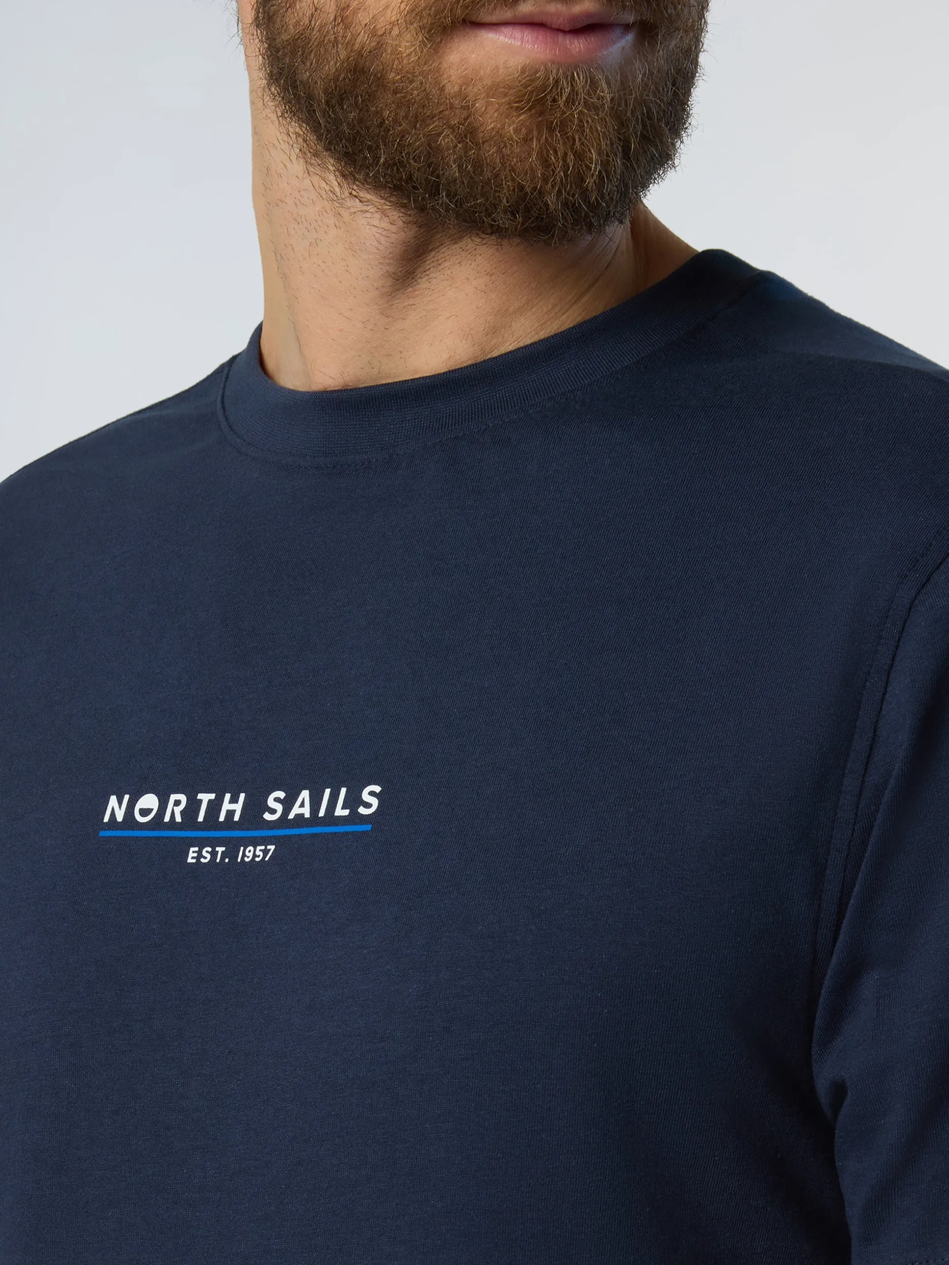 T-shirts^North Sails 'T-shirt With Heritage Print NAVY BLUE