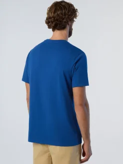 T-shirts^North Sails 'T-shirt With Heritage Print SURF BLUE