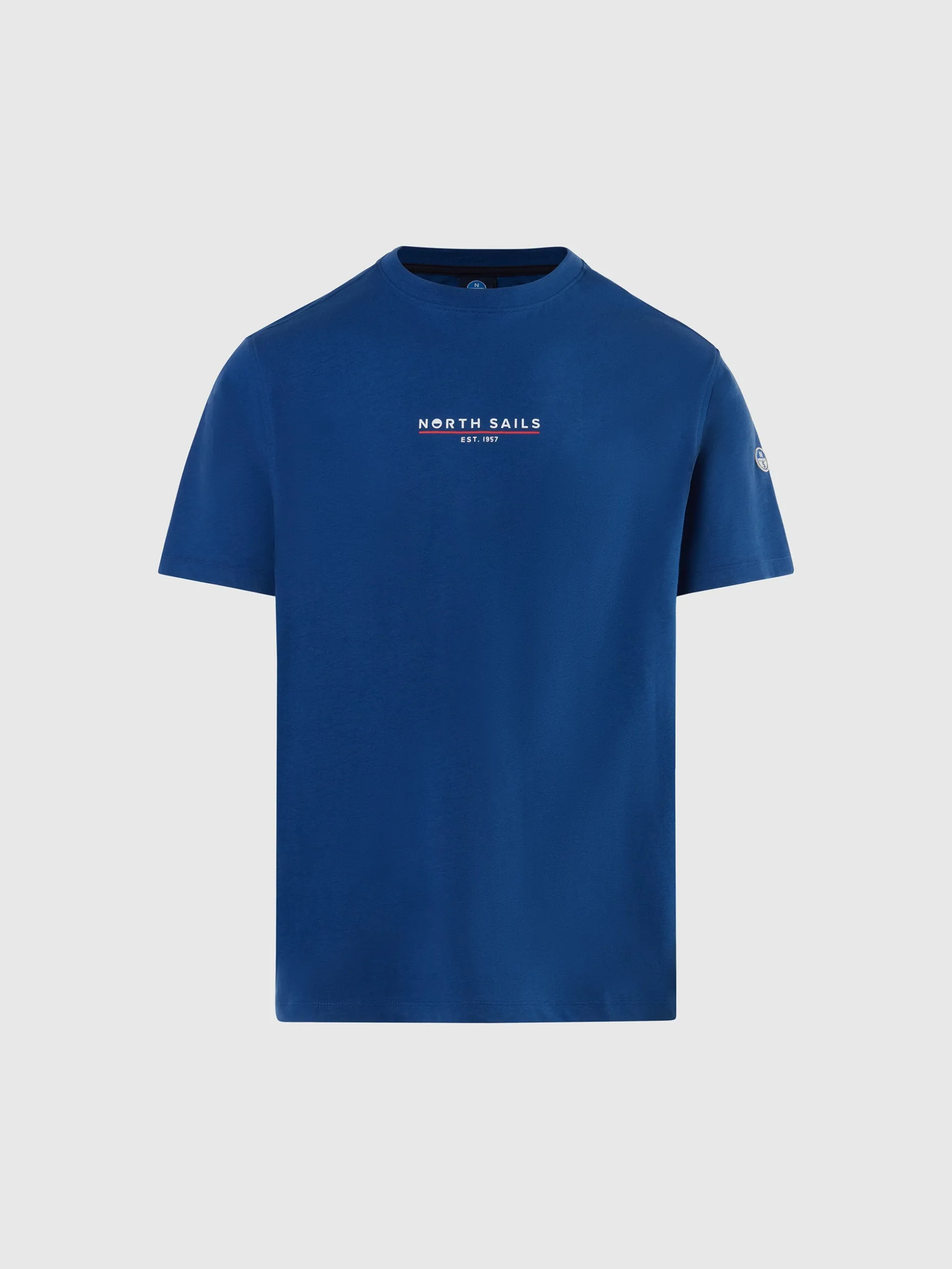 T-shirts^North Sails 'T-shirt With Heritage Print SURF BLUE