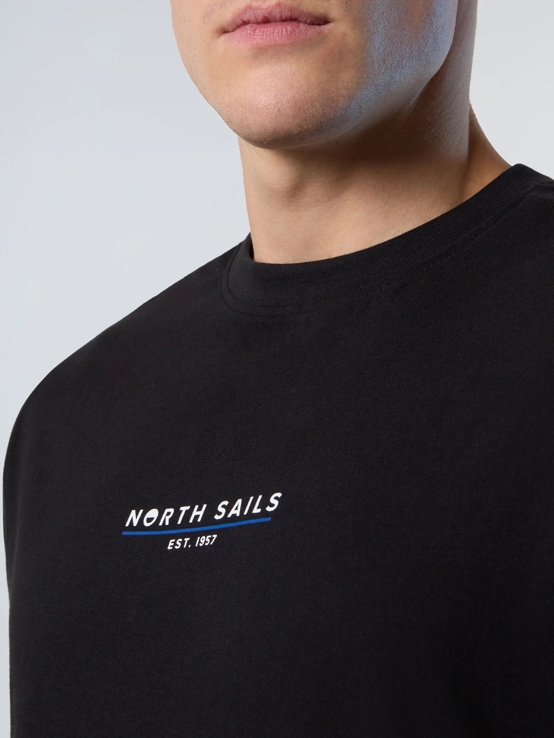 T-shirts^North Sails 'T-shirt With Heritage Print BLACK