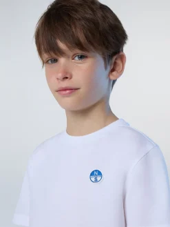 T-shirts^North Sails 'T-shirt With Logo Patch WHITE