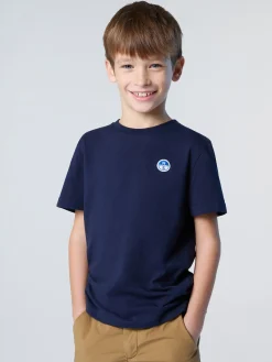 T-shirts^North Sails 'T-shirt With Logo Patch NAVY BLUE