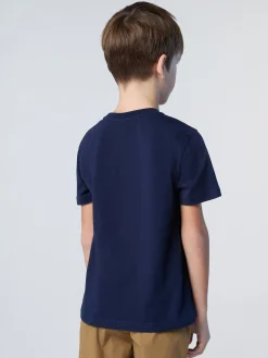T-shirts^North Sails 'T-shirt With Logo Patch NAVY BLUE