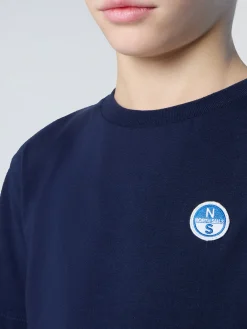 T-shirts^North Sails 'T-shirt With Logo Patch NAVY BLUE