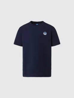 T-shirts^North Sails 'T-shirt With Logo Patch NAVY BLUE