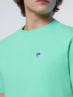 T-shirts^North Sails 'T-shirt With Logo Patch SPRING BUD