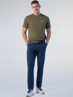 T-shirts^North Sails 'T-shirt With Logo Patch DUSTY OLIVE