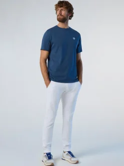 T-shirts^North Sails 'T-shirt With Logo Patch DARK DENIM