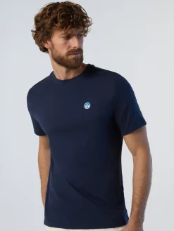 T-shirts^North Sails 'T-shirt With Logo Patch NAVY BLUE