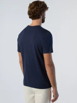 T-shirts^North Sails 'T-shirt With Logo Patch NAVY BLUE