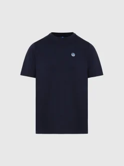 T-shirts^North Sails 'T-shirt With Logo Patch NAVY BLUE