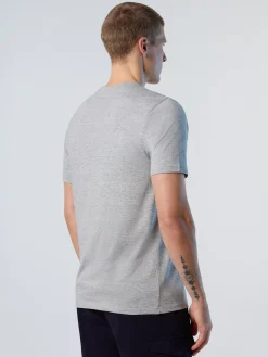 T-shirts^North Sails 'T-shirt With Logo Patch GREY MELANGE