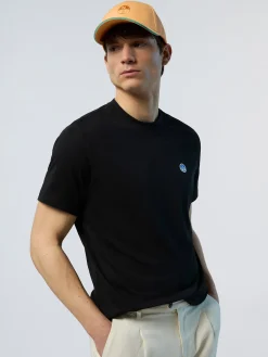 T-shirts^North Sails 'T-shirt With Logo Patch BLACK