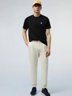 T-shirts^North Sails 'T-shirt With Logo Patch BLACK