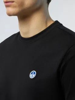 T-shirts^North Sails 'T-shirt With Logo Patch BLACK