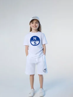 T-shirts^North Sails 'T-shirt With Logo Print WHITE