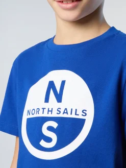 T-shirts^North Sails 'T-shirt With Logo Print SURF BLUE