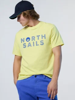 T-shirts^North Sails 'T-shirt With Logo Print LIMELIGHT