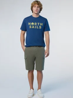 T-shirts^North Sails 'T-shirt With Logo Print DARK DENIM