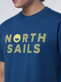 T-shirts^North Sails 'T-shirt With Logo Print DARK DENIM