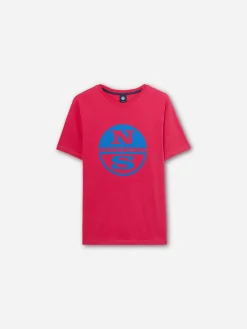 Outlet^North Sails 'T-shirt With Maxi Logo PERSIAN RED