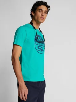 Outlet^North Sails 'T-shirt With Maxi Logo EMERALD