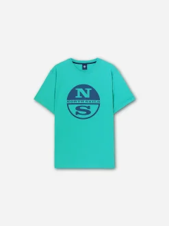 Outlet^North Sails 'T-shirt With Maxi Logo EMERALD