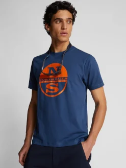 Outlet^North Sails 'T-shirt With Maxi Logo DARK DENIM